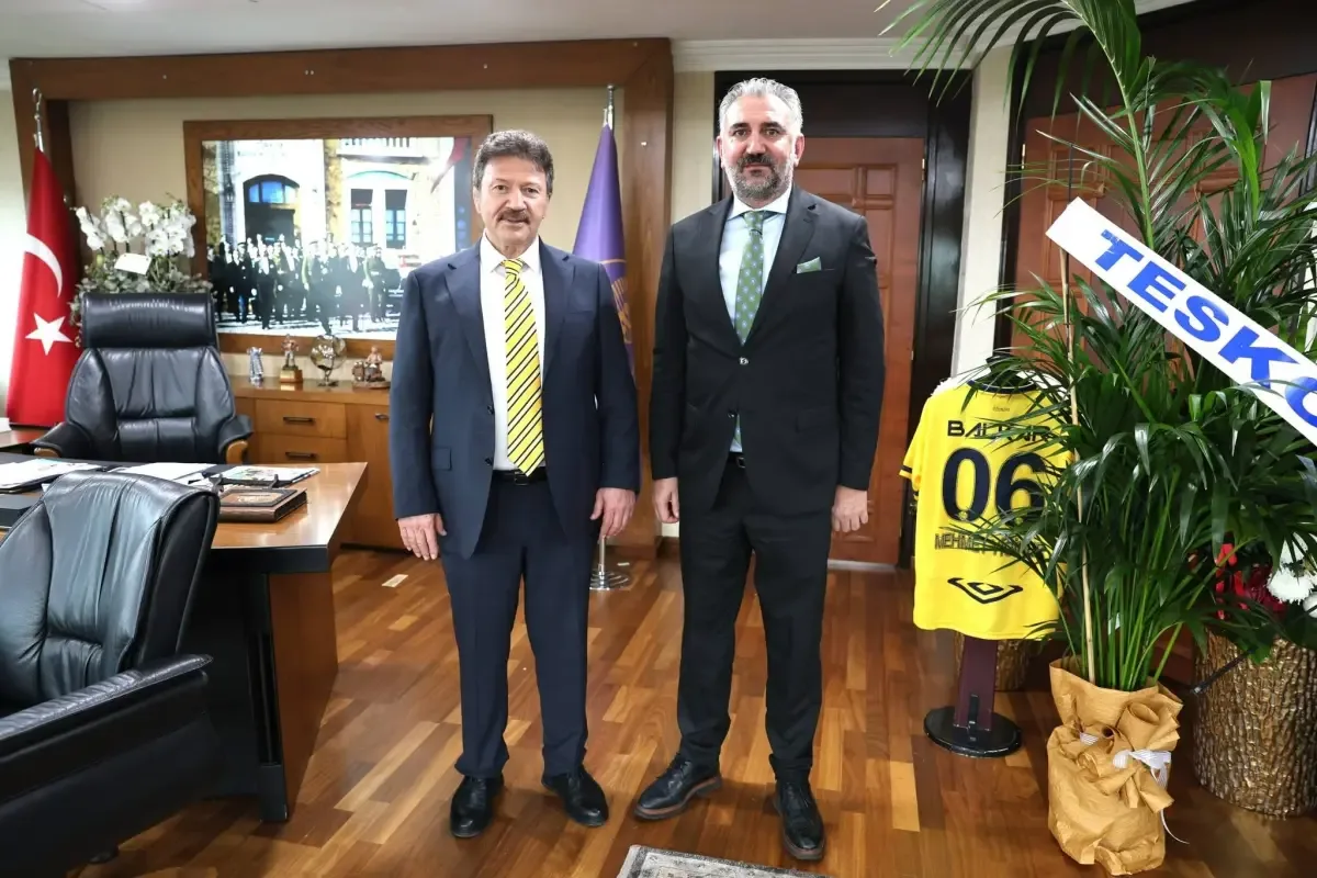Hatunoğlu'ndan TESK Genel Başkanı Yiğiner'e tebrik ziyareti