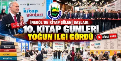 İnegöl’de kitap şöleni başladı: 10. Kitap Günleri yoğun ilgi gördü